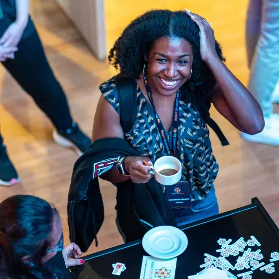 Speakers smiling at React Brussels